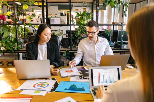 Business people working in the office