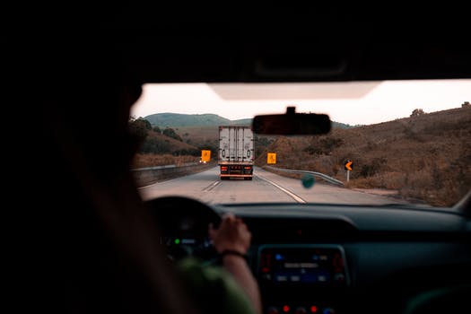 Photo of person driving a vehicle