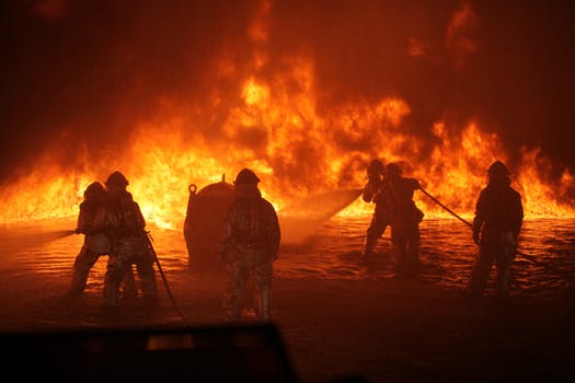 Backlit breathing apparatus danger dangerous 